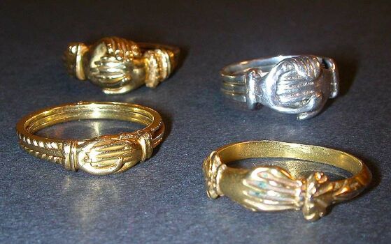 Lot image - Group of Four Assorted Friendship Rings