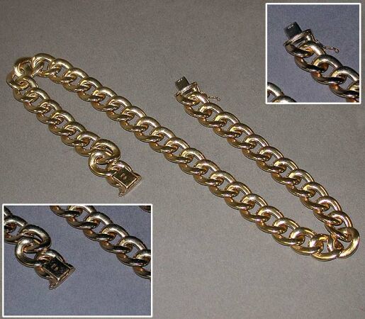 Lot image - Gold Link Necklace