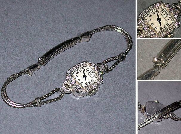 Lot image - Ladys Diamond Wristwatch