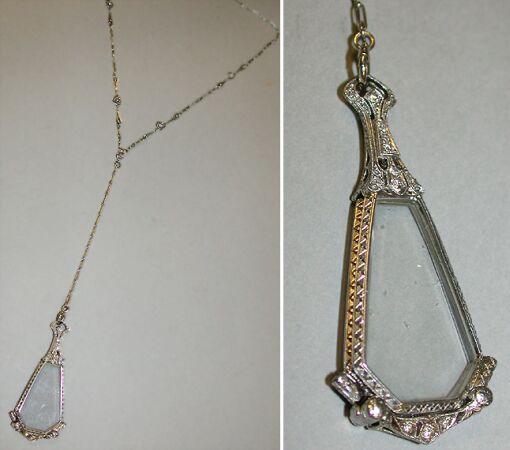 Lot image - Diamond Lorgnette
