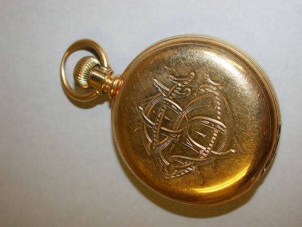 Lot image - Gold Hunting Case Pocket Watch