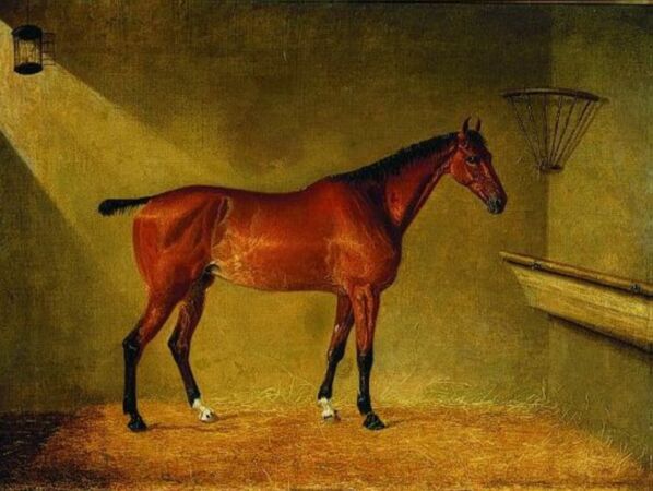 Lot image - Henry Bernard Chalon British, 1770-1849 HORSE IN STALL, circa 1825