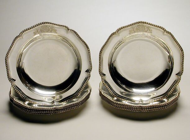 Lot image - Set of Twelve George III Silver Soup Plates