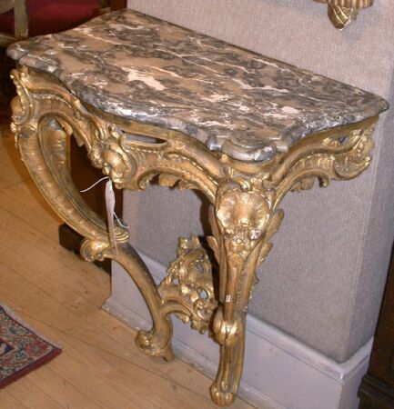 Lot image - Louis XV Gilt-Wood Console