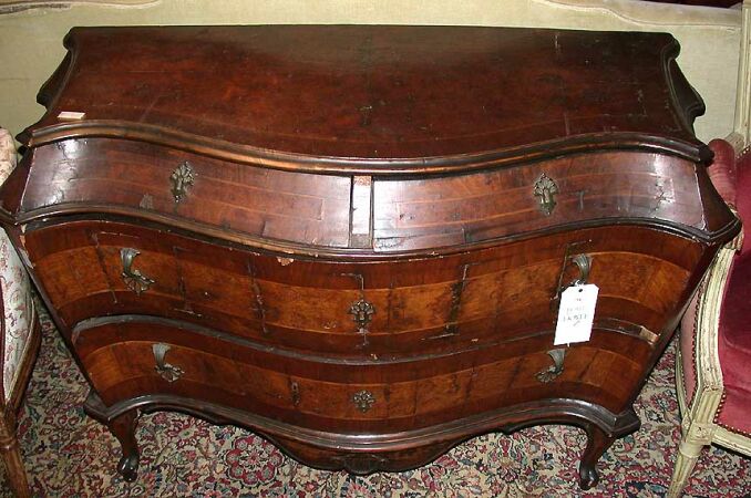 Lot image - Italian Rococo Walnut Commode