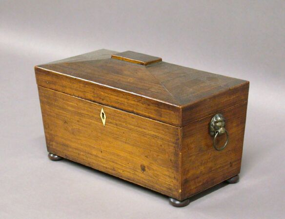 Lot image - Regency Rosewood Tea Caddy