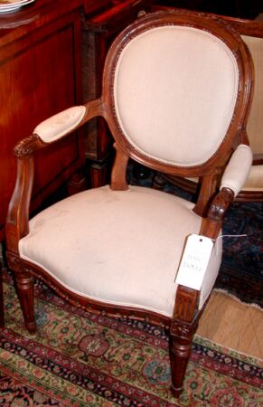 Lot image - Pair of Louis XVI Style Beechwood Fauteuils
