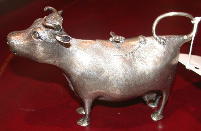 Lot image - George III Silver Cow Creamer