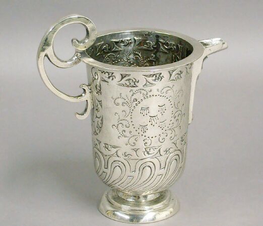 Lot image - Continental Baroque Style Silver Pitcher