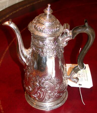 Lot image - George II Silver Coffee Pot