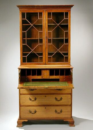 Lot image - George III Mahogany Secretary Bookcase