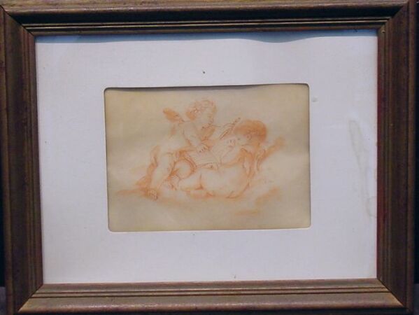 Lot image - Continental School 19th Century TWO PUTTI