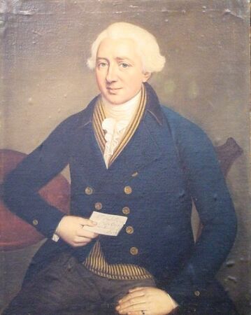 Lot image - British School 18th Century PORTRAIT OF A MAN HOLDING A LETTER