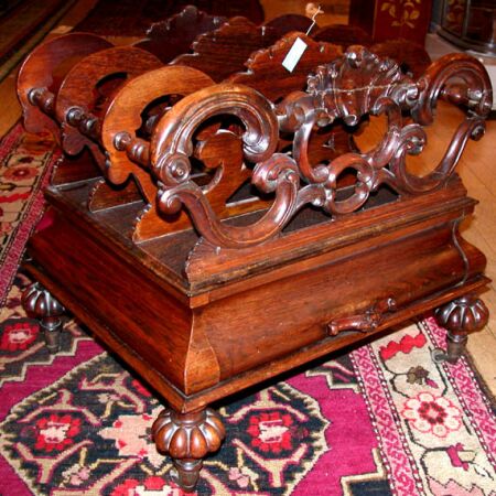 Lot image - Early Victorian Rosewood Canterbury