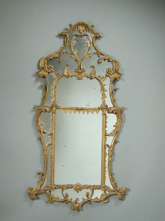 Lot image - George III Gilt-Wood Mirror