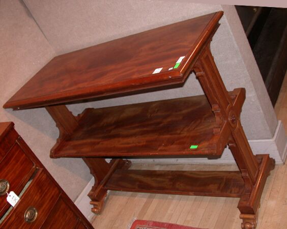 Lot image - Victorian Mahogany Two-Tier Server