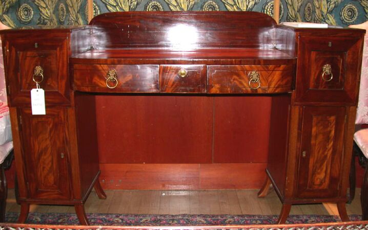 Lot image - Regency Inlaid Mahogany Sideboard
