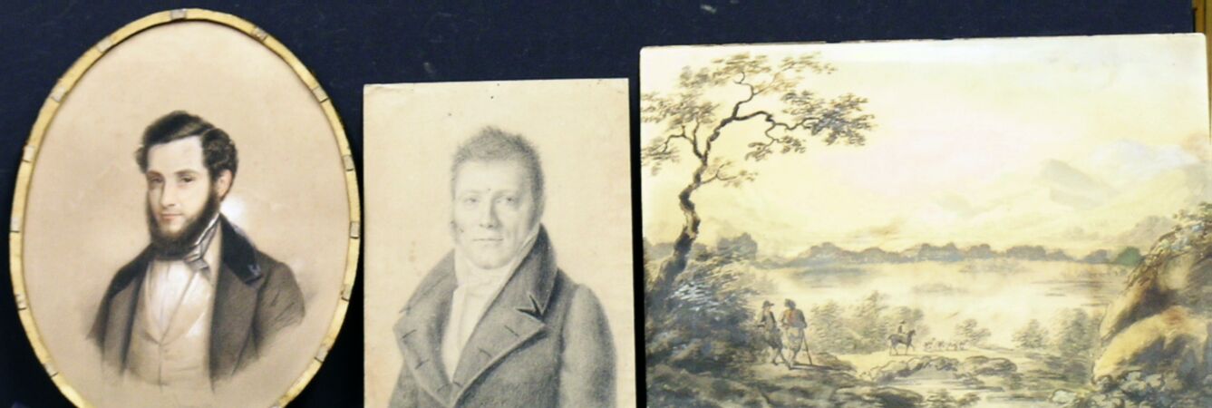 Lot image - Group of Three Unframed Drawings