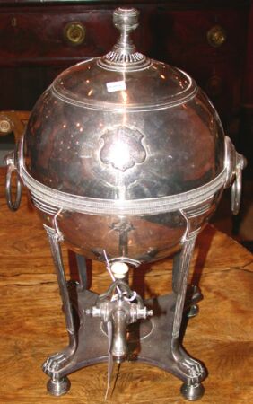 Lot image - English Silver Plated Hot Water Urn