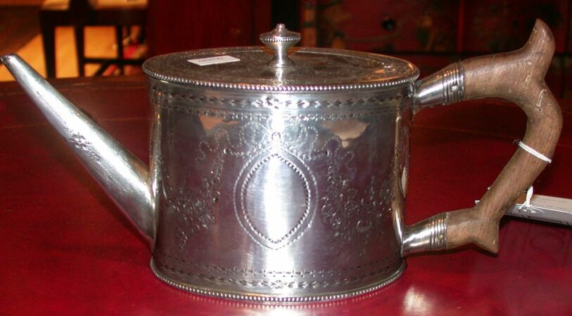 Lot image - George III Silver Teapot