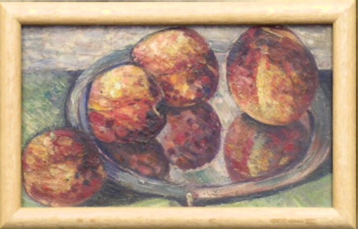 Lot image - Richard Hayley Lever Australian/American, 1876-1958 PEACHES IN CONNECTICUT