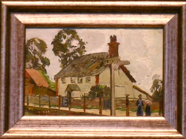 Lot image - Richard Hayley Lever Australian/American, 1876-1958 OLD ENGLISH COTTAGE, DEVON