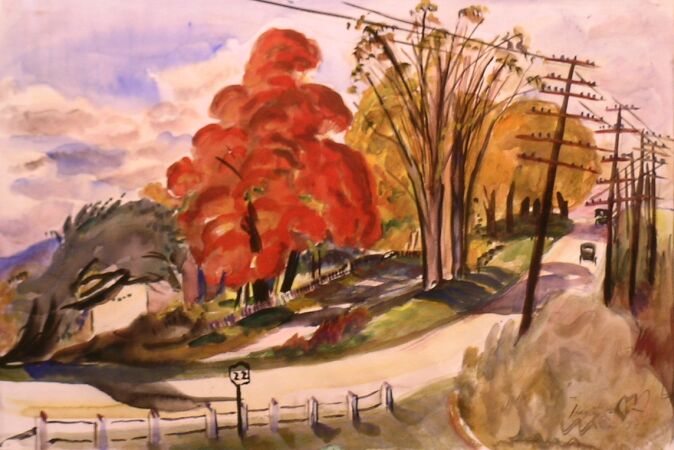 Lot image - Richard Hayley Lever Australian/American, 1876-1958 ROUTE 22