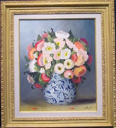 Lot image - Colette Privat b.1932 BOUQUET DE FLEUR