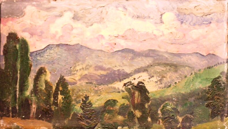 Lot image - Richard Hayley Lever Australian/American, 1876-1958 HILLS AND CLOUDS