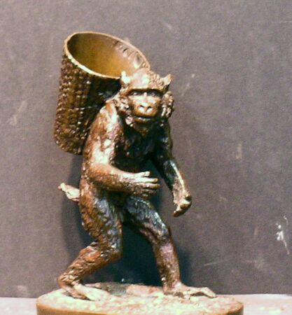 Lot image - Christophe Fratin French, 1801-1864 MONKEY WITH BASKET