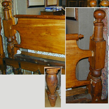 Lot image - American Maple Bedstead