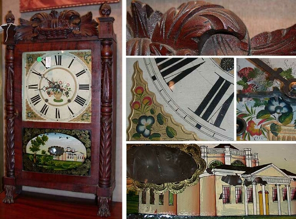 Lot image - Classical Mahogany Mantel Clock