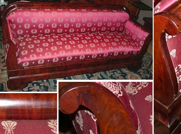 Lot image - Classical Mahogany Sofa