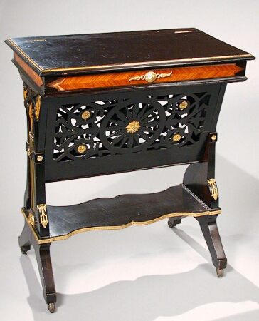 Lot image - Renaissance Revival Gilt-Bronze Mounted Ebonized Music Stand