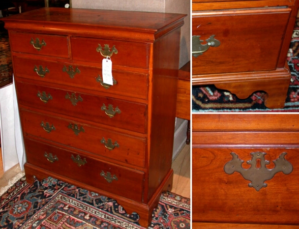 Lot image - Chippendale Maple Chest of Drawers