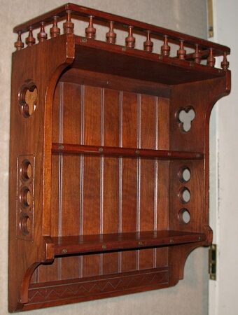 Lot image - Eastlake Style Walnut Hanging Shelves Circa 1880