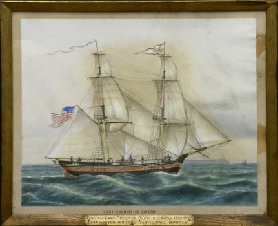 Lot image - American School 19th Century THE EZRA AND DANIEL OF DUXBURY