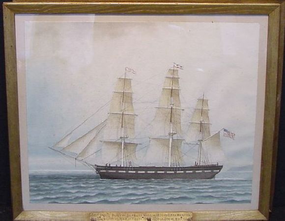 Lot image - American School 19th Century THE ONECO OF DUXBURY