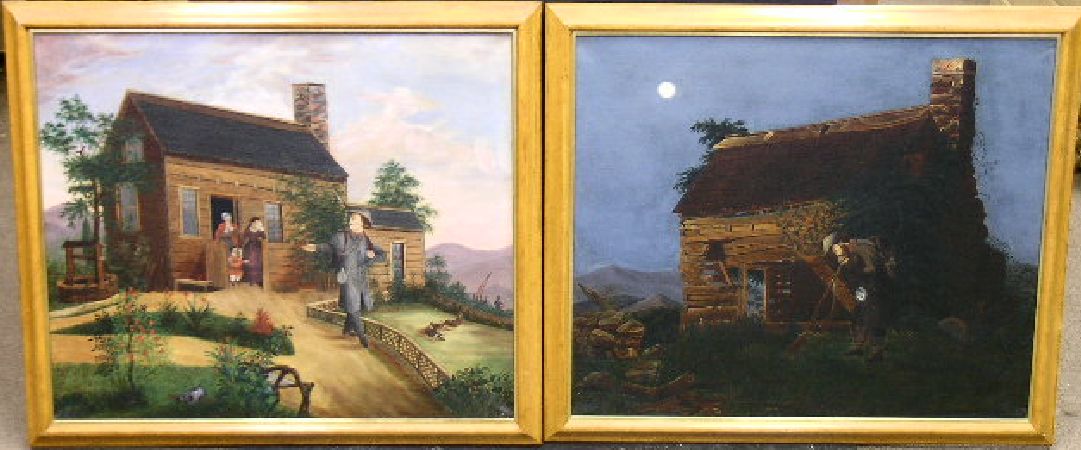 Lot image - American School 19th/20th Century OFF TO WAR and THE PRICE OF WAR: TWO