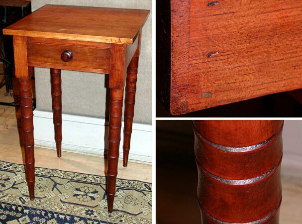 Lot image - Federal Style Walnut One-Drawer Table