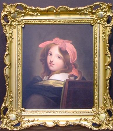 Lot image - James Alexander Simpson American, 1805-1880 PORTRAIT OF A YOUNG WOMAN