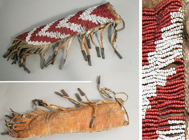 Lot image - Sioux Fringed Hide Knife Sheath