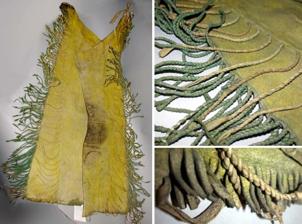 Lot image - Pair of Southern Plains Hide Leggings