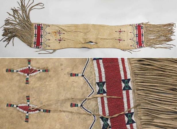 Lot image - Plains Hide Saddle Bag