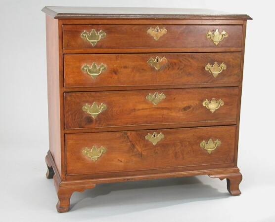 Lot image - Chippendale Walnut Chest of Drawers