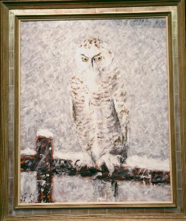 Lot image - James Whitney Fosburgh American, 1910-1878 SNOWY OWL 1967