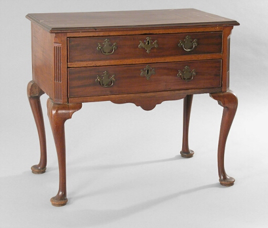 Lot image - Queen Anne Mahogany Dressing Table Philadelphia, mid 18th century
