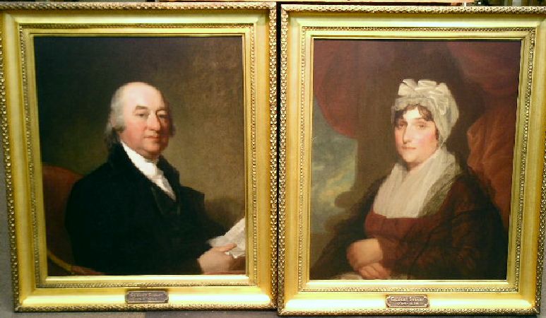 Lot image - Gilbert Stuart American, 1755-1828 PORTRAITS OF PHILIP WAGER and MRS. PHILIP WAGER: TWO, Germantown, circa 1802
