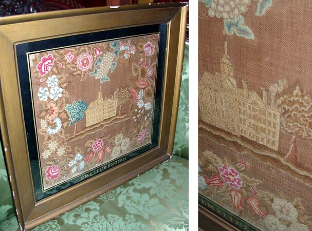 Lot image - Framed Needlework Picture