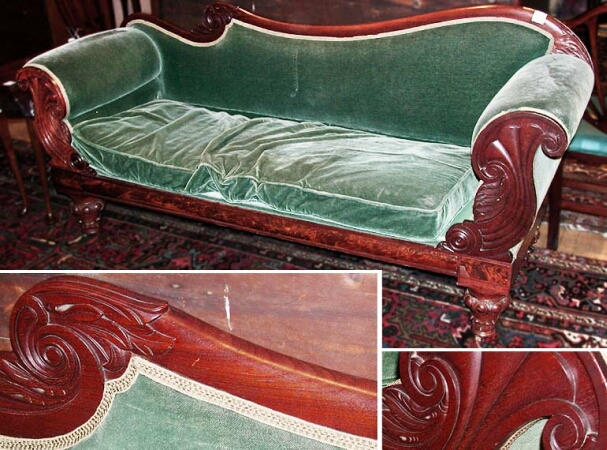 Lot image - Classical Mahogany Settee